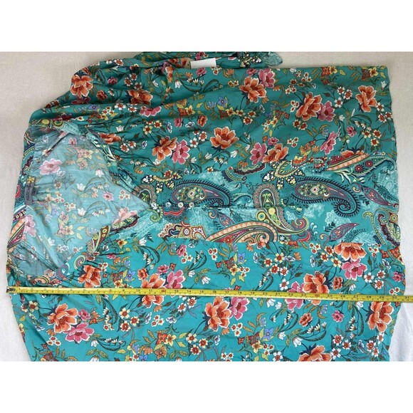 NWT Figueroa & Flower Women's 3X Mixed Print Tunic Top Paisley Floral Boho - Picture 8 of 10